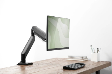 DIGITUS Universal Monitorarm, Klemmbefestigung, schwarz